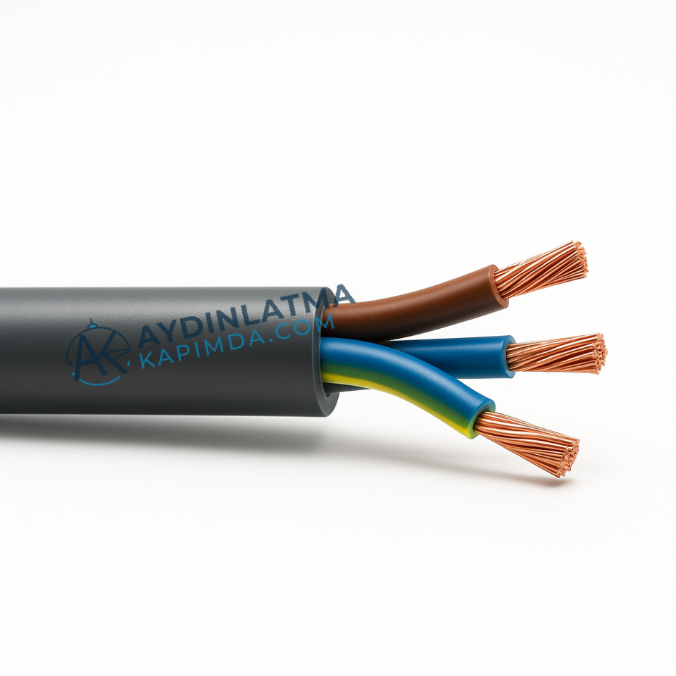 Öznur Kablo - 3X4 N2XH Halogen Free Kablo 100 Metre