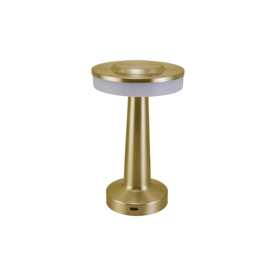 NOAS YL86-1234 Girit Gold Renk Şarj Edilebilir LED Dokunmatik Masa Lambası Şarjlı