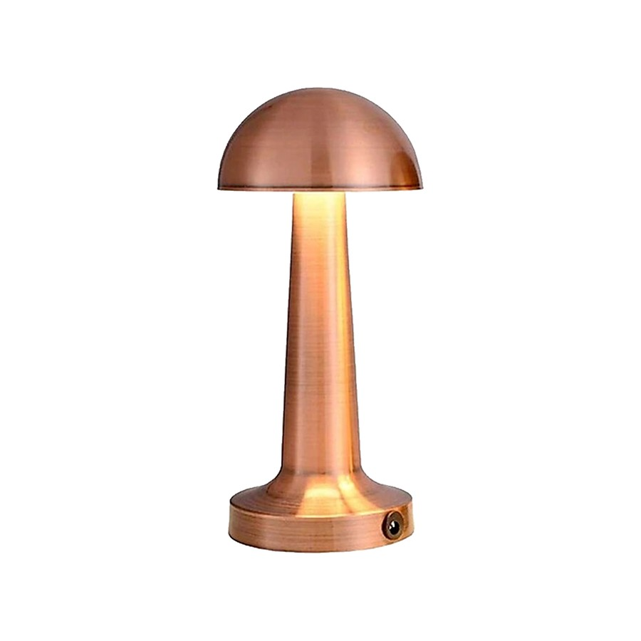 NOAS YL86-1231 ATİNA Bronz Renk Şarj Edilebilir LED Dokunmatik Masa Lambası Şarjlı