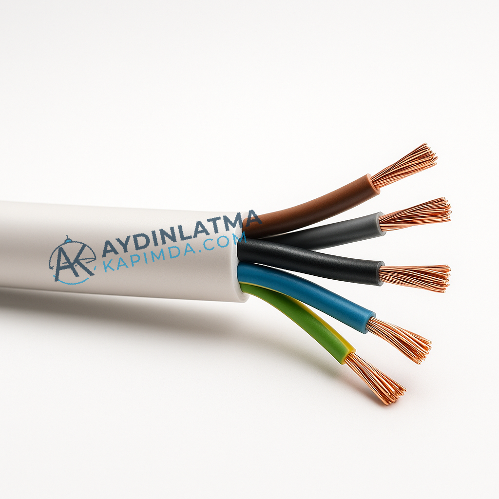 Öznur Kablo - 5x4 mm NYM Antigron 100 Metre
