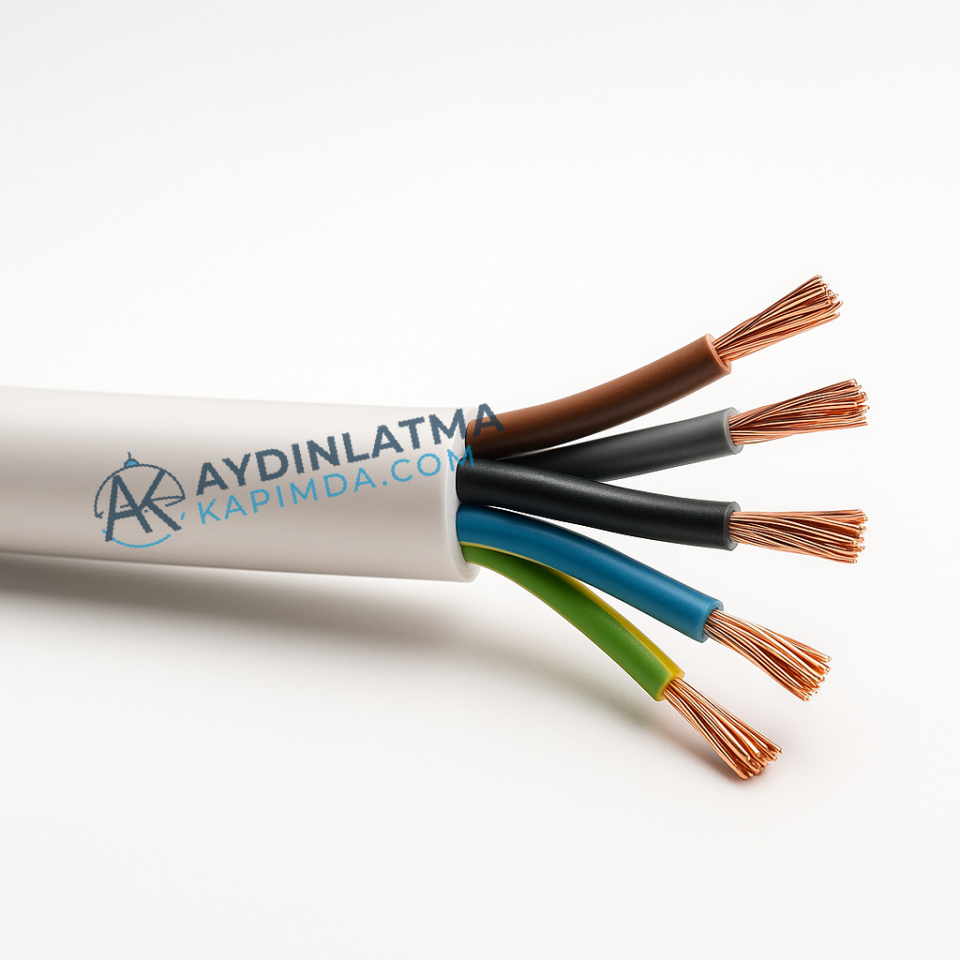Öznur Kablo - 5x4 mm NYM Antigron 100 Metre