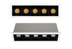Jupiter LS485 B  Siyah&Beyaz 12 Watt 5'li Led Spot