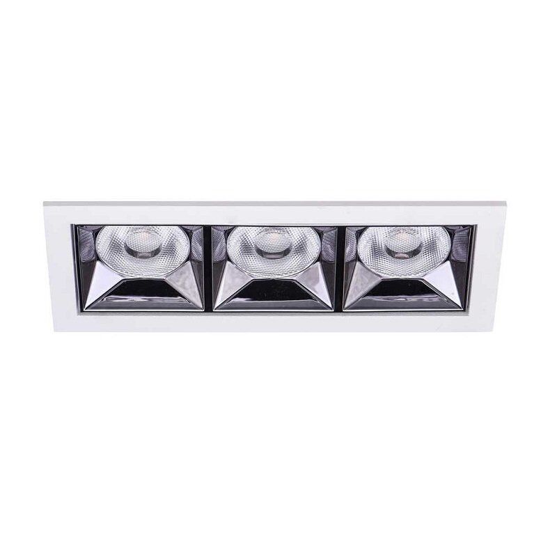 Jupiter LS494  Beyaz & Gun Metal 3000K Gün Işığı 3'lü LED Spot