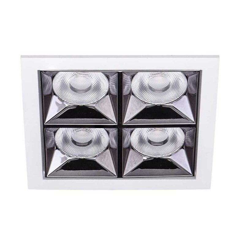 Jupiter LS495  Beyaz & Gun Metal 16W 3000K Gün Işığı 4’lü LED Spot
