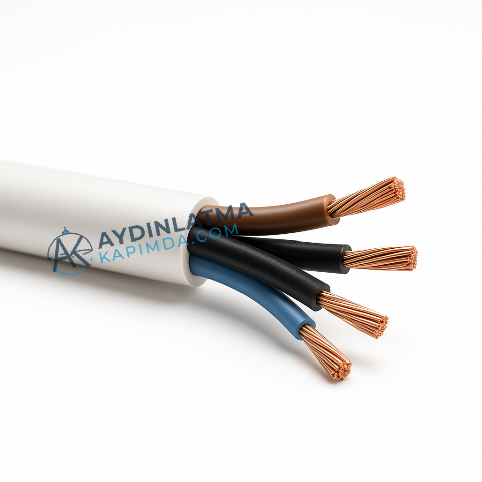 Öznur Kablo - 4x6 mm NYM Antigron 100 Metre