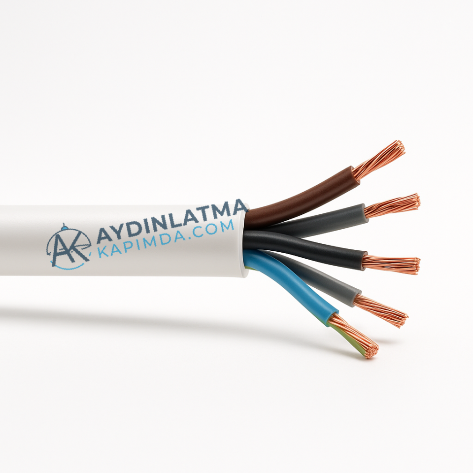 Öznur Kablo - 5X4 H052XZ1-F TTR Halogen Free Kablo 100 Metre
