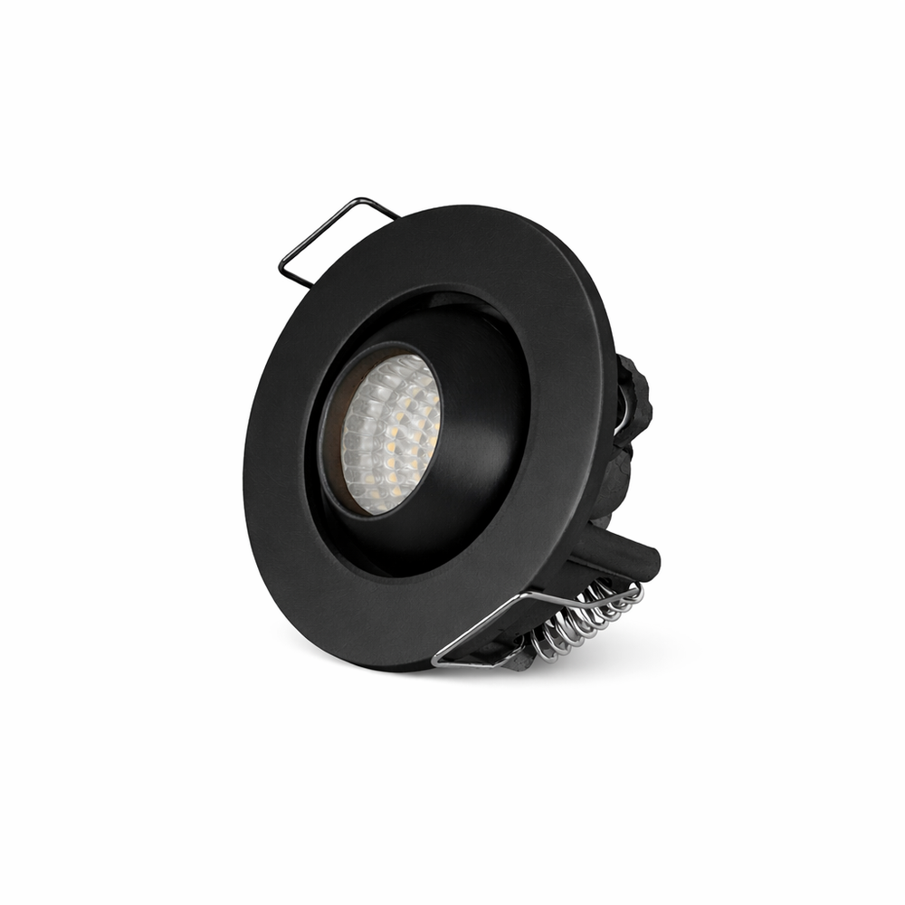 ACK AH06-00351 3W Yeşil Sıva Altı LED Spot Armatür Siyah