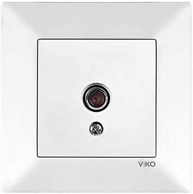 Viko Karre/Meridian Beyaz Tv Prizi Geçişli 12dB (Çerçeve Hariç) 90967060