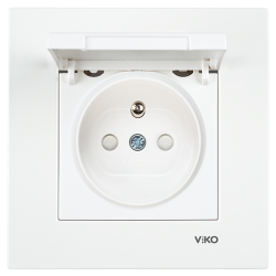 Viko Karre/Meridian Beyaz Kapaklı Ups Priz Ç.K. Mekanizma (Çerçeve Hariç) 90967070